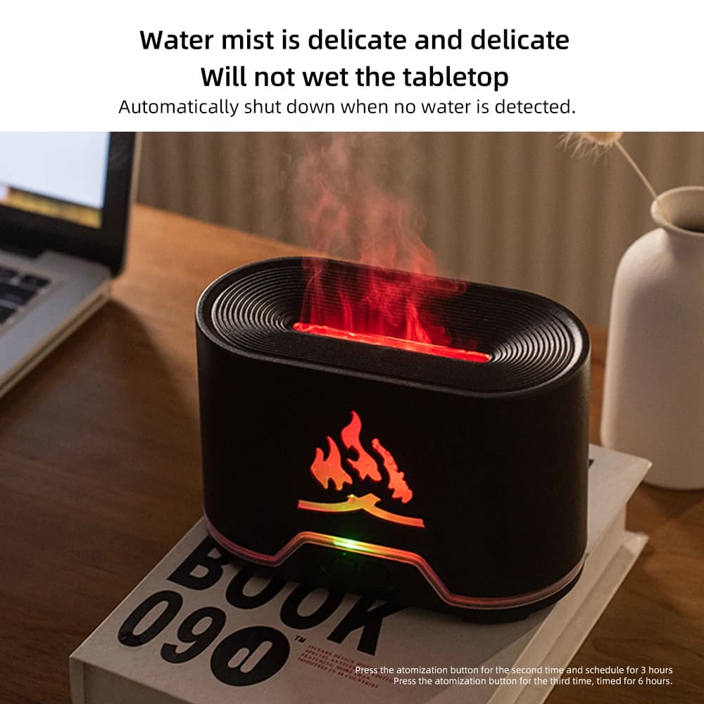 Umidificatore per Aromaterapia da 300ml con Telecomando, Luce LED a 7 Colori, Diffusore Ultrasonico Silenzioso per Yoga, Camera da Letto, Ufficio