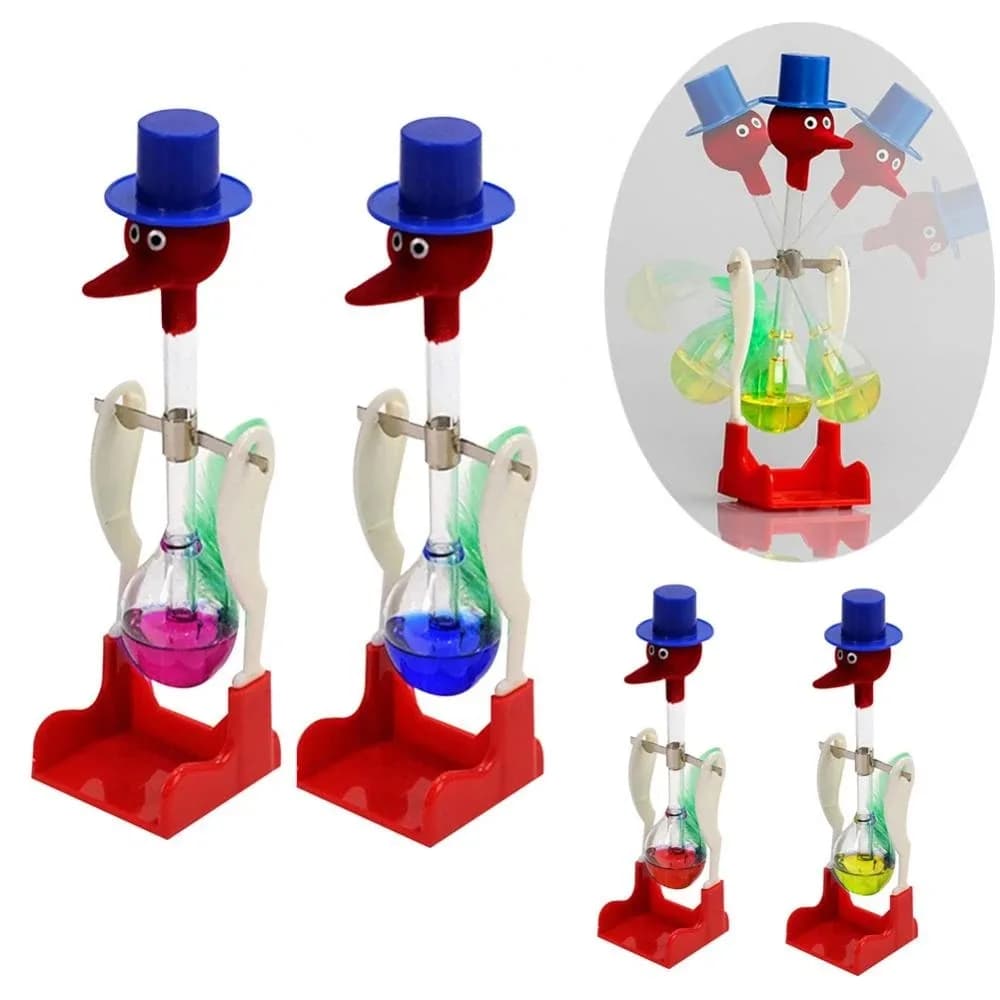 Automatic Drinking Bird Physics Toy Liquid Motion Science Experiment Educational Desk Decor Learning Gift Home Classroom