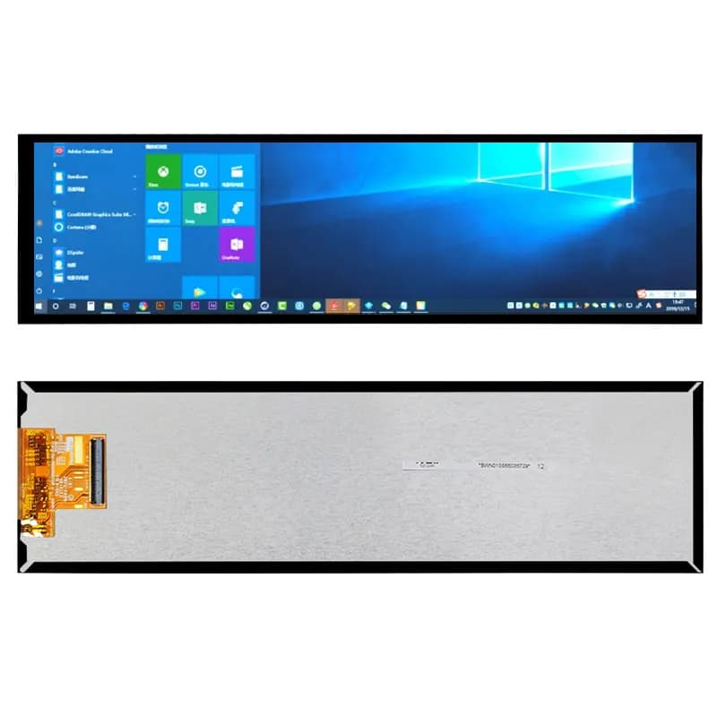8.8 lnch 480x1920 IPS Bar portable LCD panel typec Raspberry PI 600 nits with Computer Driver Card Case secondary screen
