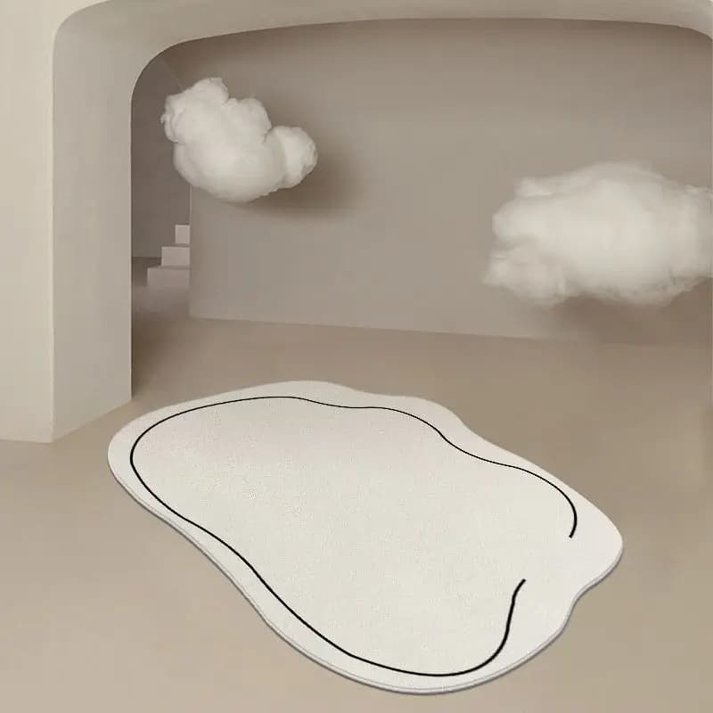 Tappeto da soggiorno irregolare tappeti morbidi e soffici creativi per la decorazione della camera da letto tappeto da salotto lavabile antiscivolo per la casa in peluche