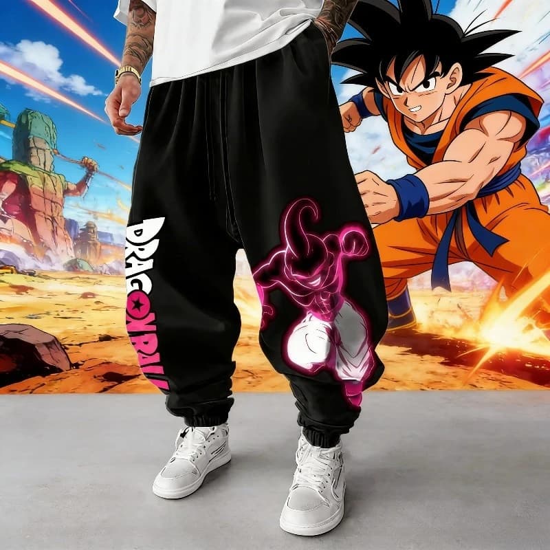 Pantaloni Sportivi Anime Dragon Ball GOKU Majin Buu 2026, Leggings Autunnali Unisex Stile Americano
