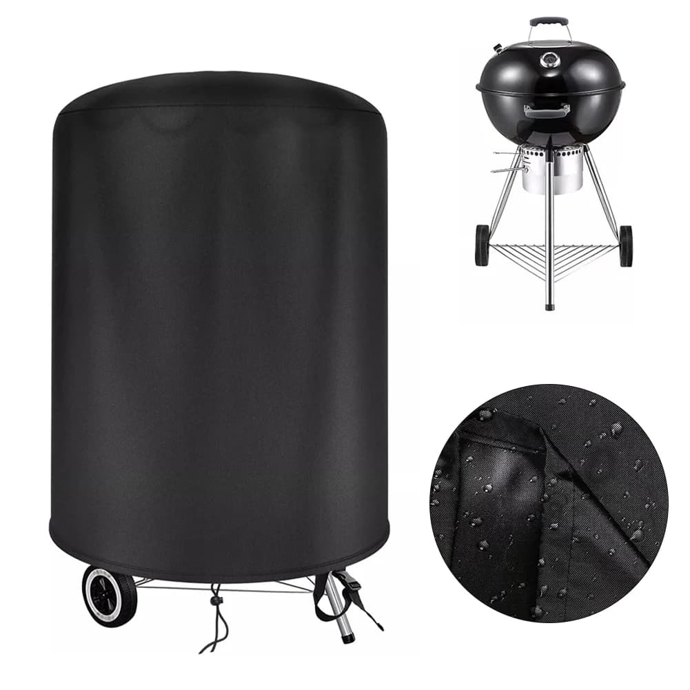 Per Raweao Bollitore BBQ Copertura 1Pc Per Weber 57 Cm Copertura per Barbecue Impermeabile Rotonda BBQ Cucina All'aperto Copertura Antipolvere