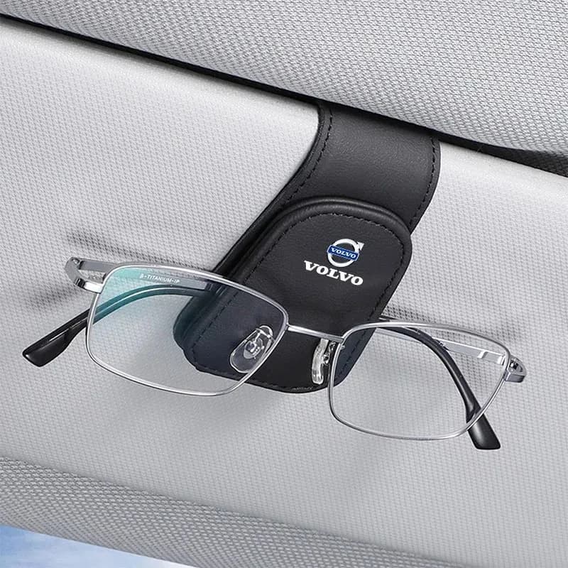 Car Glasses Sun Visor Box Auto Sunglasses Clip Card Accessories For Volvo XC90 V90 V60 XC60 V40 S80 S60 S90 C40 XC40 V70 XC70