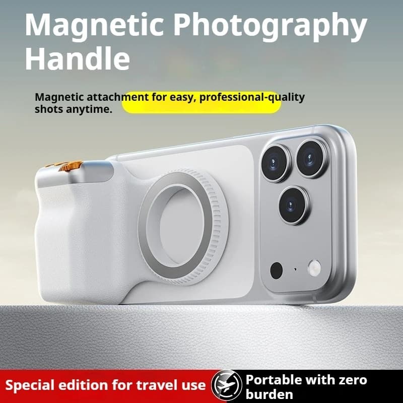 iPhone Android Magnetic Camera Grip DSLR Style Ergonomic Comfortable Lightweight Mobile Phone Photography Assistant