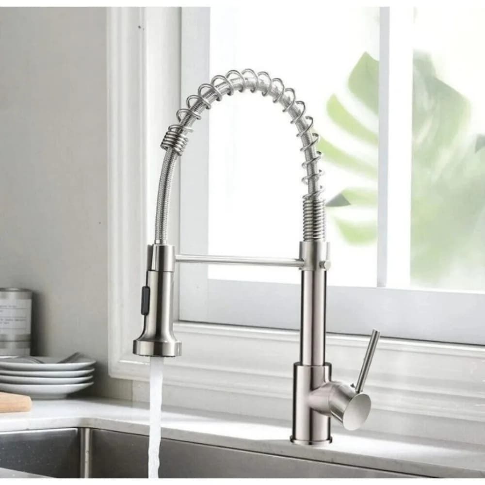 Golden Kitchen Faucet Deck Mounted Mixer Tap 360 Degree Rotation Stream Sprayer Nozzle Kitchen Sink Hot Cold Taps