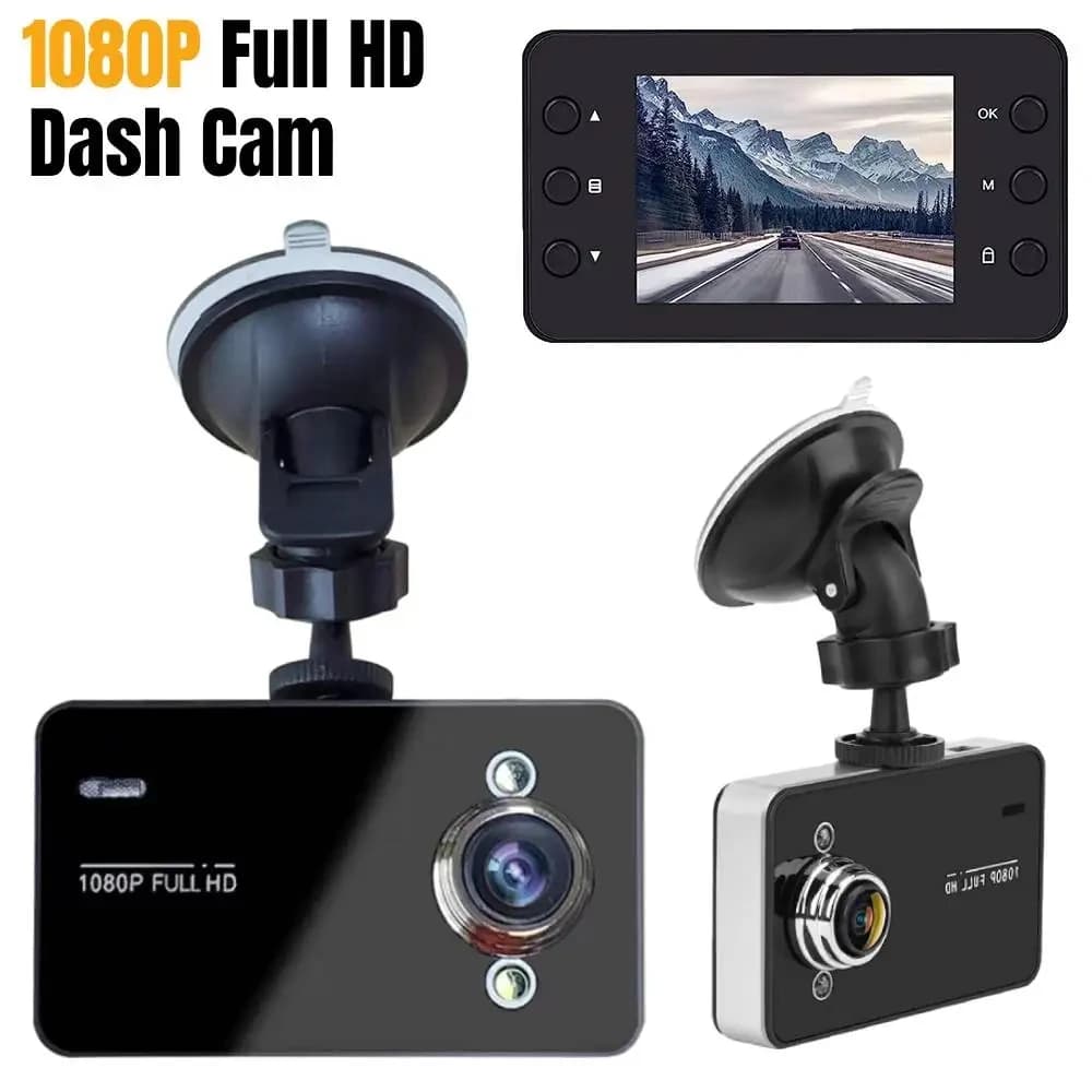 1080P Full HD DVR for Car Dash Cam Loop Recorder for Car Vehicle Driving Recorder Support for Night Vision TF 32G 140 Degree View Angle