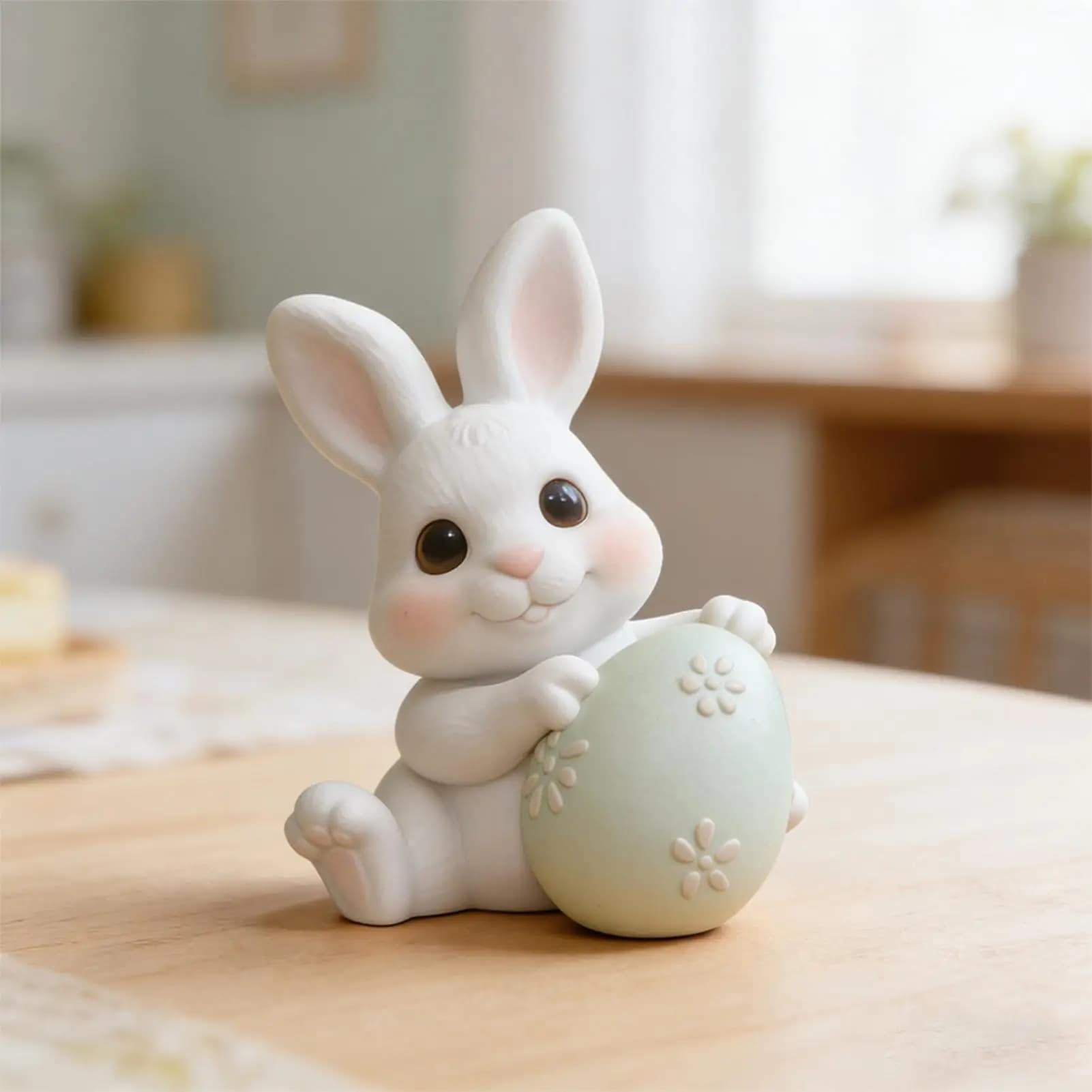 Stampi in silicone per candele Strumento per uova di coniglio resistente al calore Coniglietto con stampo per uova per amici Studenti Adulti Uomini Donne Pasqua