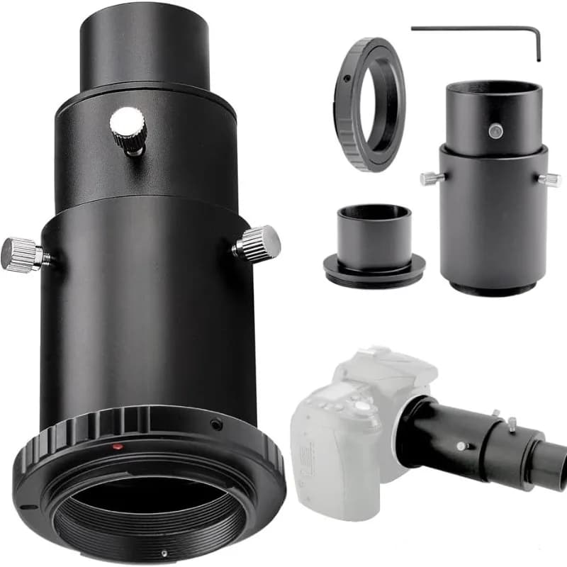 Adattatore per fotocamera per telescopio ad estensione variabile compatibile con fotocamere NikonF/Canon EFcameras Collega il telescopio per la fotografia