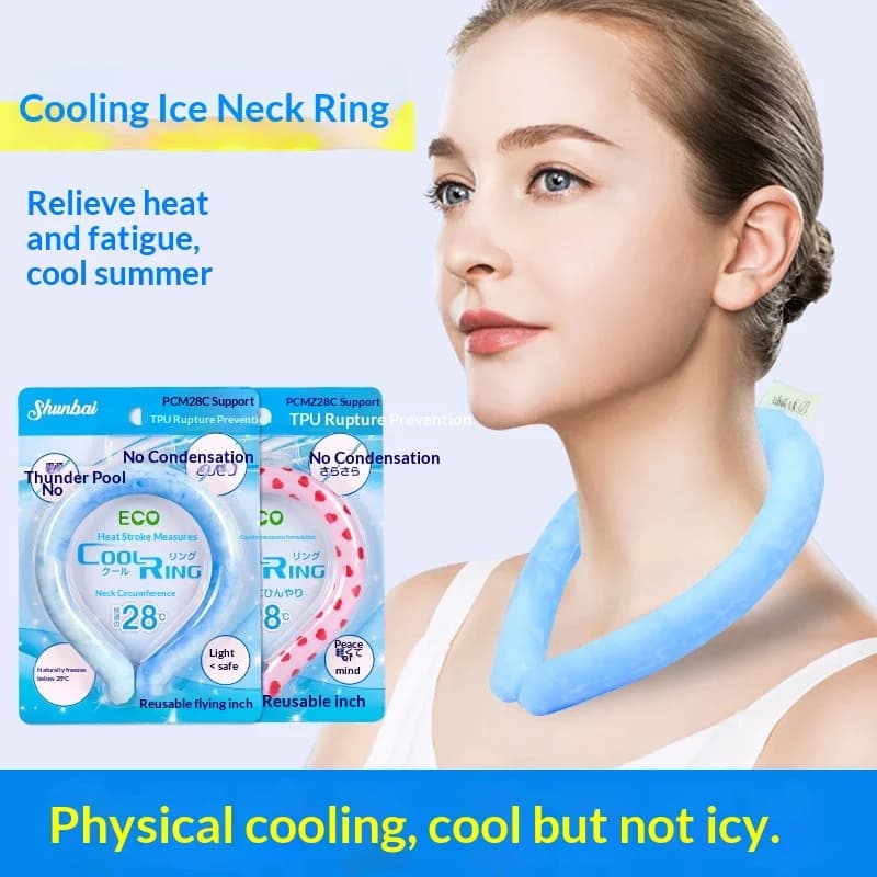 Summer Cooling Neck Ice Ring, Outdoor Sports Cooling Gadget, PCM Cool Neck Collar