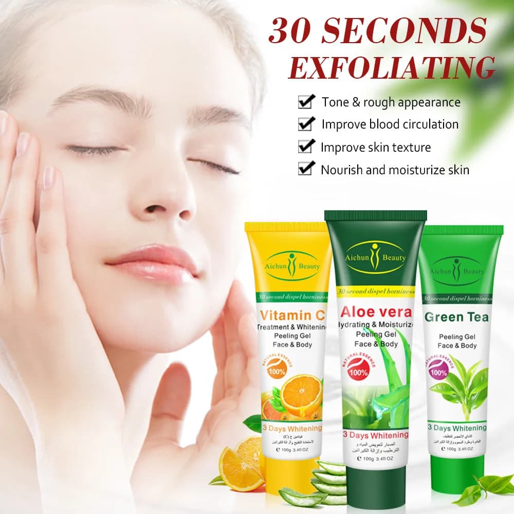 Vegetable-based cleansing gel Exfoliating gel Improves skin texture Moisturizing Unlock pores Clean dead and smooth skin