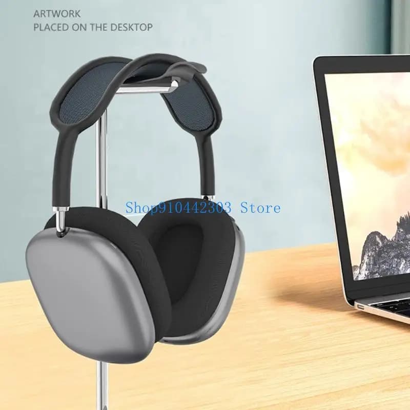 652F Unisex Headphone Stand Headset Holder Earphone Stand Headrest Headset Desktop Stand Base for w/Aluminum Supporting