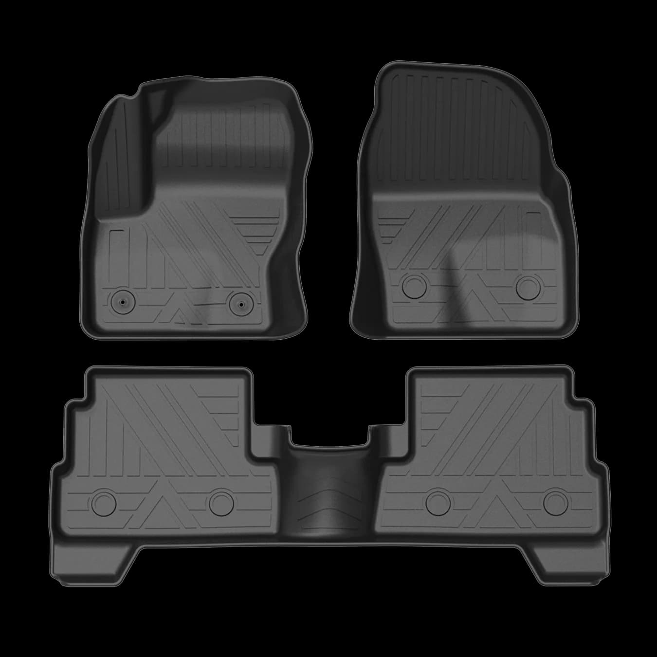 [LHD]KUGA 2015-2020 Four Seasons Waterproof and Anti-Slip TPE Floor Mat for Cars.