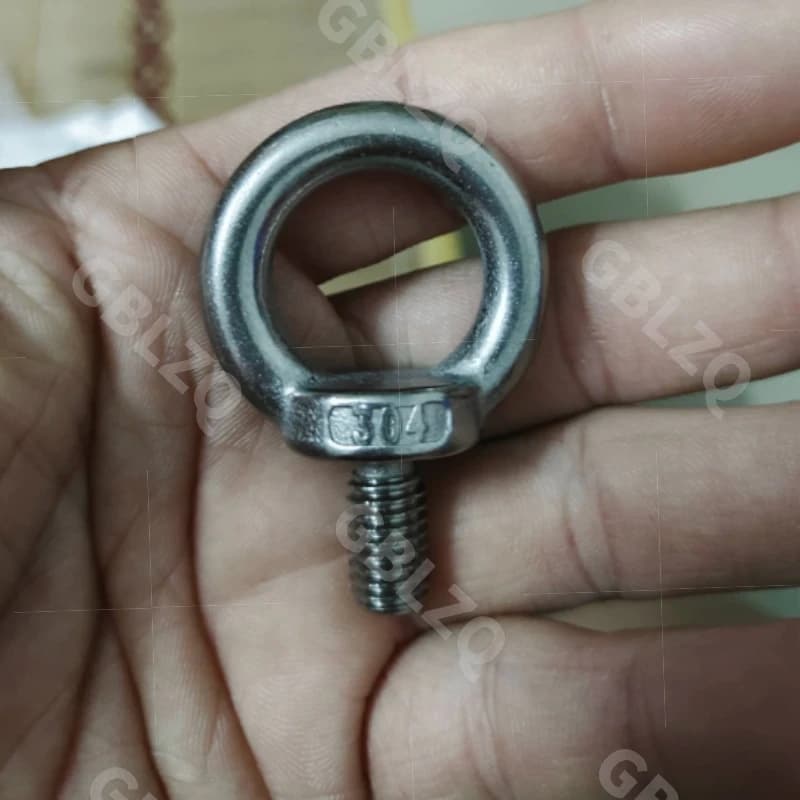 M3-M10 304 Stainless Steel Eye Bolt/Eye Nut DIN580/DIN582 Marine Lifting Ring Screw Cable Rope Rigging Hardware