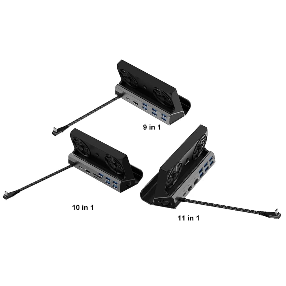 Hub Docking Station for ROG Ally, HDMI Compatible, USB C, 60Hz, Dock Support, Ethernet Gigabit 1000Mbps, PD 100W