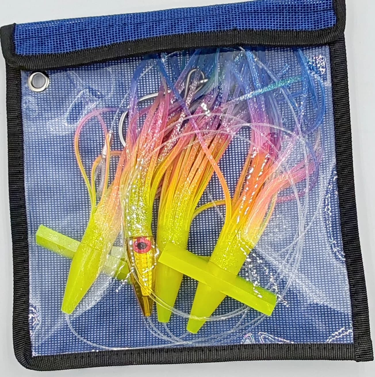 Daisy Chains-Fishing Tackle with Squid Skirt, Fishing Lures, Trolling Lures, 8, 9 ", 75g, Resin, 200 kg, Pulling Force, 2 m