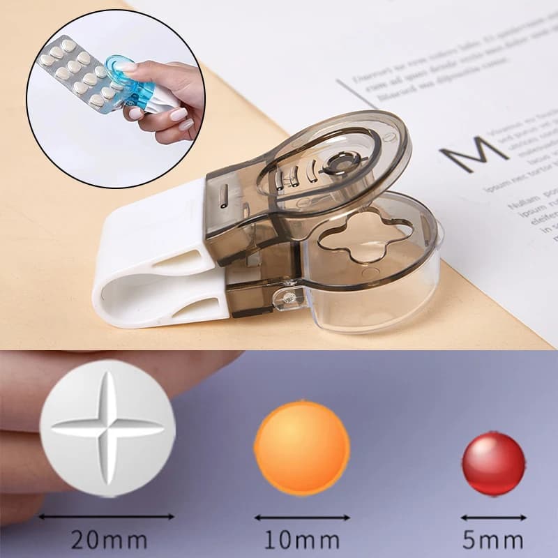 1 pcs Portable Pill Taker Anti Pollution Artifact Drugs Dispenser pill Taker Cup Organizer for vitamins pill Popper