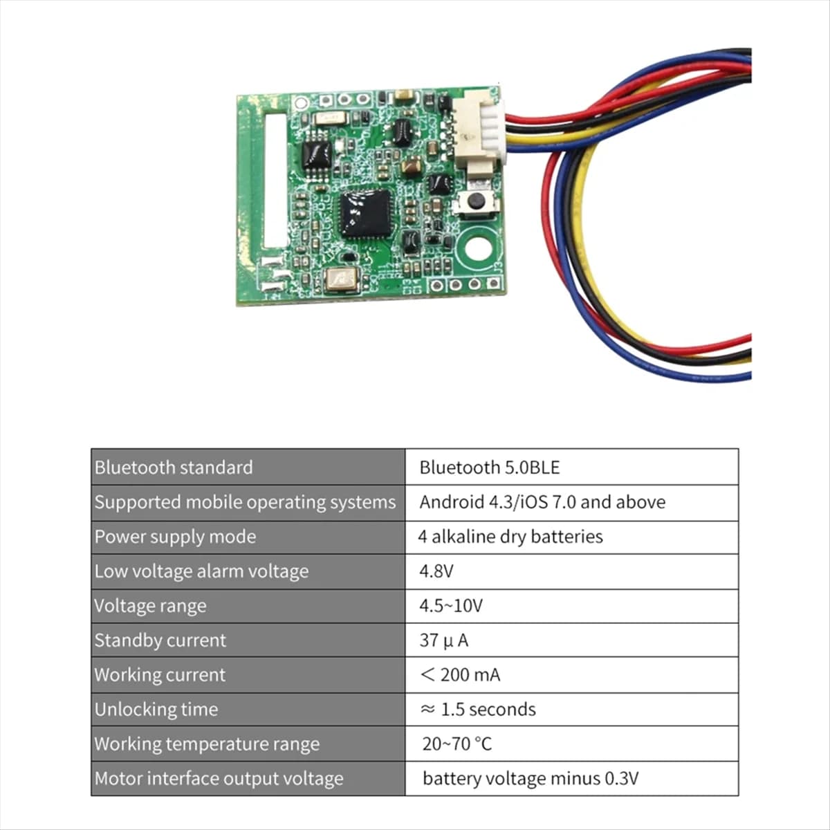 Modulo serratura elettronica Smart Switch 4.5-10V BLE5.0 per APP TTLOCK Funziona con Gateway G2 per Alexa / Google Home