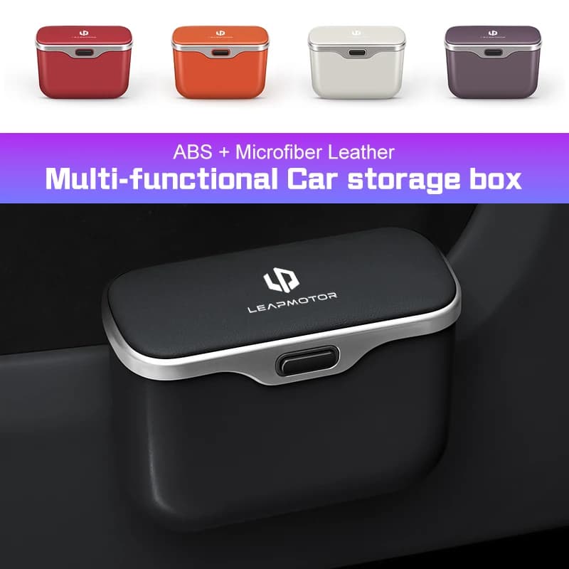 For Leapmotor Leap Motor B10 T03 S01 C11 C01 C10 C16 Waterproof Car Trash Can Car Door Hanging Storage Box Backrest Garbage Bin