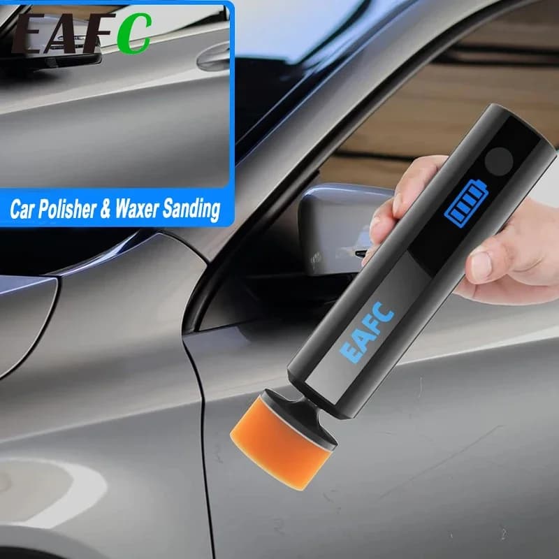 EAFC 40W Lucidatrice per auto e levigatrice a cera Cordless PolisherforPaint Riparazione graffi Parabrezza Rimozione pellicola olio Cleanig Ceretta