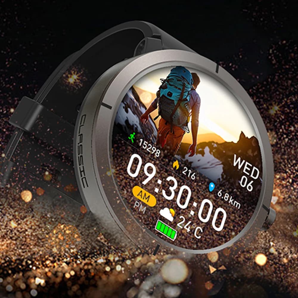Outdoor GPS Smart Watch Compass Altitude Barometer 5ATM Waterproof 170+ Sport Modes Bluetooth Call Smartwatches Men
