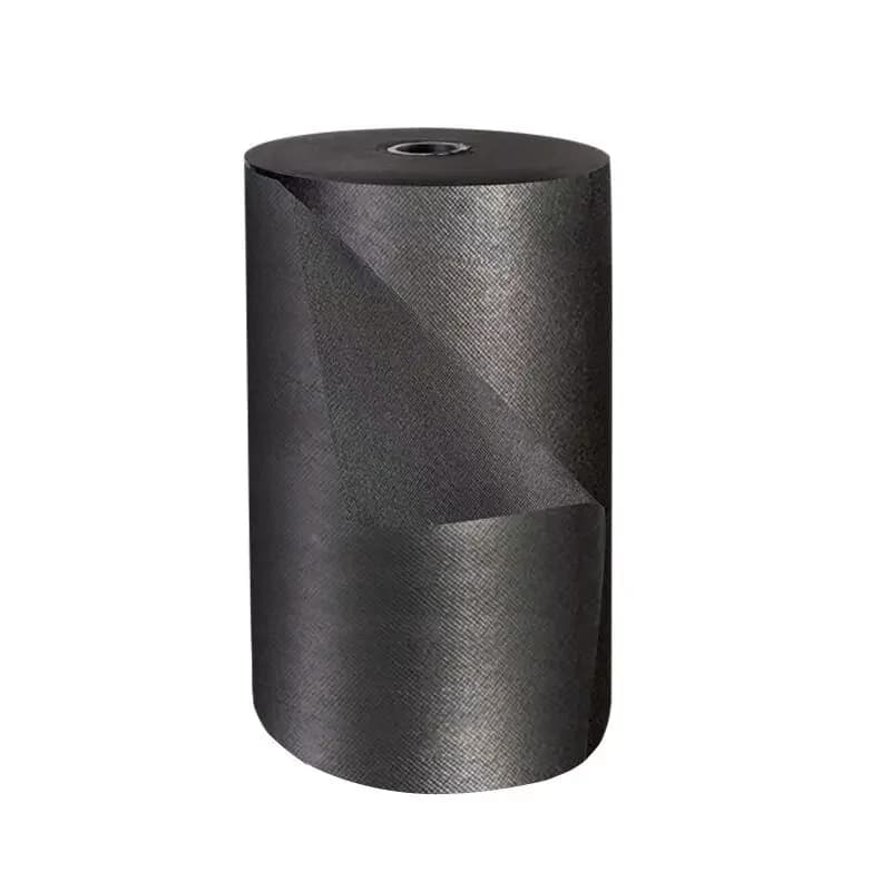 3m/5m/10m/20m*50cm Black Non-woven Fabric Breathable Geotextile Anti-aging Gardening Fabric Weed-proof Cloth for DIY