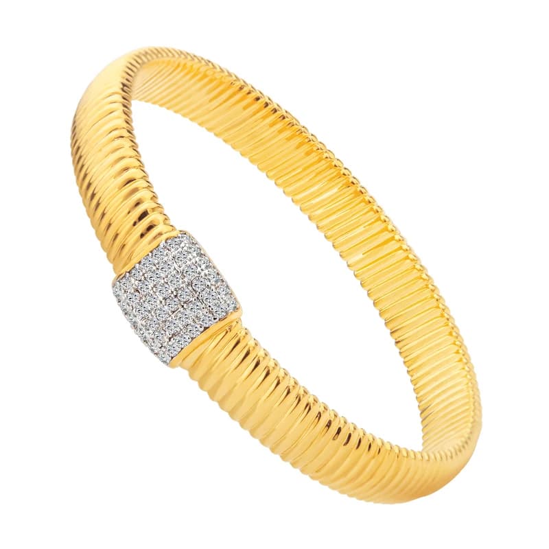 VAROLE Nuovo prodotto Bracciale con struttura in osso di serpente Braccialetti con bracciale fine per gioielli in ottone audace con zirconi cubici multistrato femminili