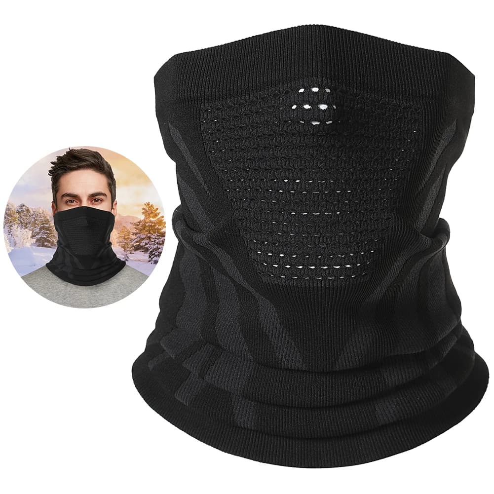 Neck Gaiter Neck Warmer Soft Bicycle Cycling Scarf UV Protection Hiking Breathable Mask for Men Women for Hiking Cycling Running