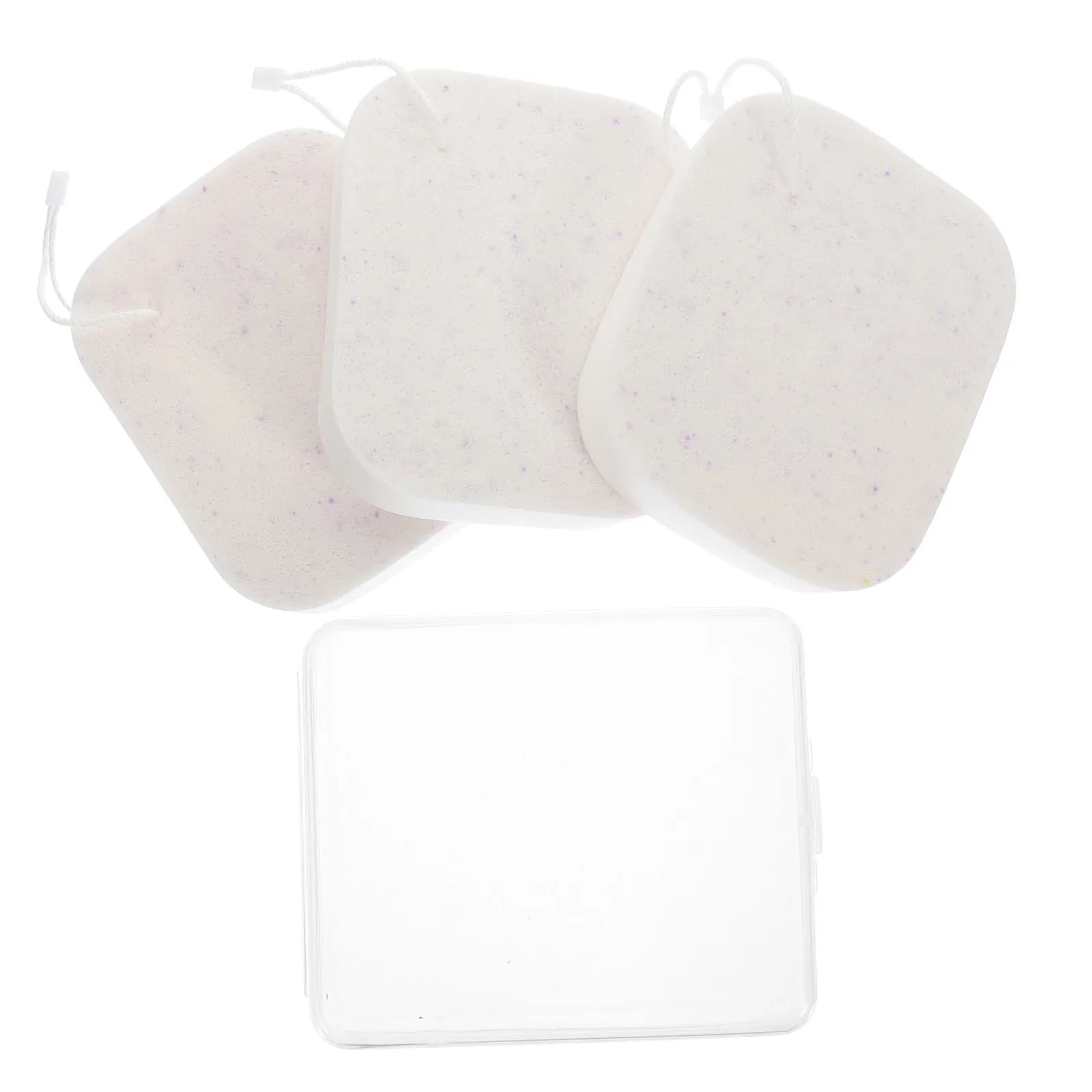 1 set of facial sponges, soft and exfoliating, to wash the face, reusable detergent sponge, travel face sponge, tool for washing the face