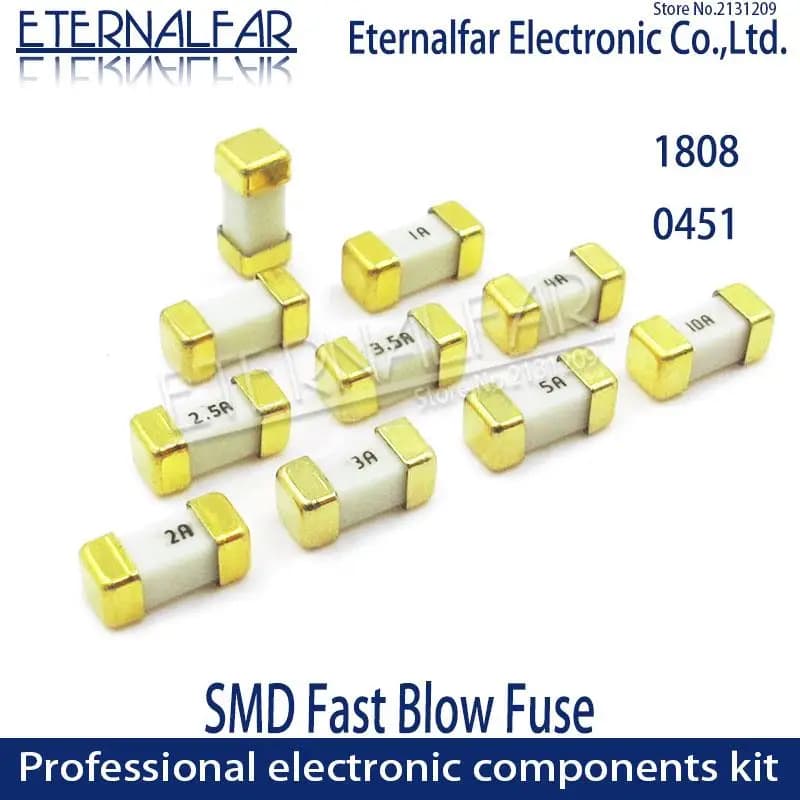 1808 0451 2410 SMD Fusibile ad azione rapida 10A 15A 20A 25A 30A 0451 125V 250V Fusibili ultra-violidi 0451020 .MRL 0451025 .MRL 0451030 .MRL