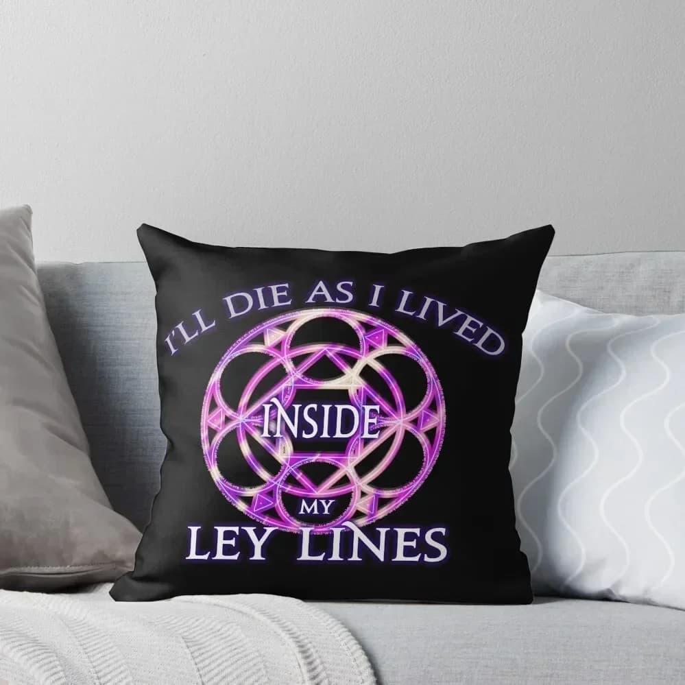 Inside My Ley Lines Shooting cushion Items for decorating the room Cover for living Ornamental cushion Soul cushion
