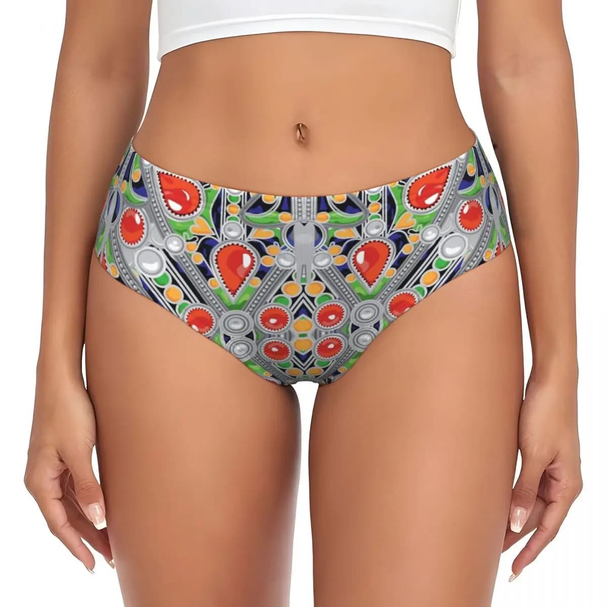 Personalized Women's Kabyle Mutches, Breathable with Motive Geometric Amazigh, Valentine's Gift