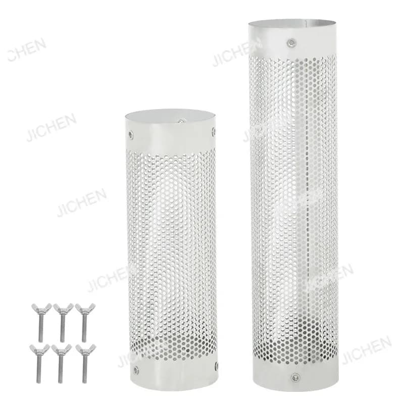 JC Outdoor Camping Wood Stove Fireplace Anti-coating Network Cap Smoke Bars Stainless Steel Pipe Porous Anti-coating Network
