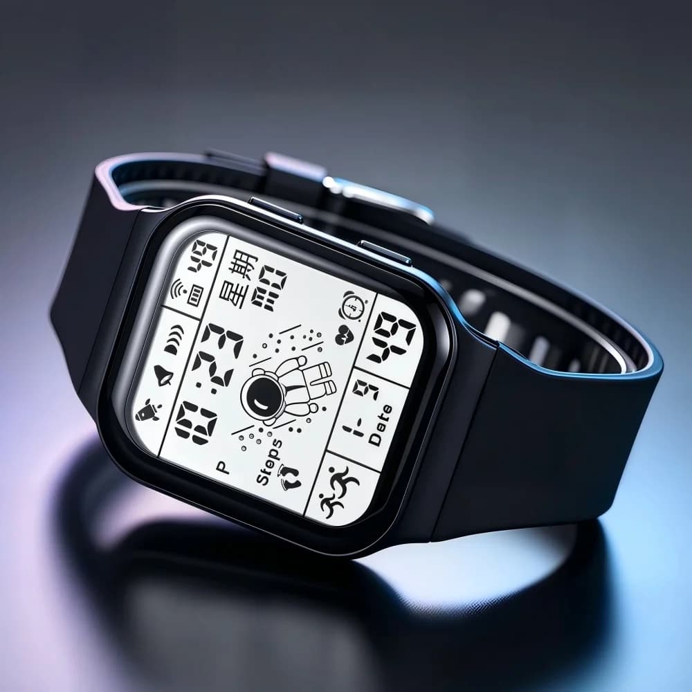 Fashionable Digital Watch for Men Women Waterproof LED Sport Clock Multifunction Spaceman Electronic Wrist Watch for Students