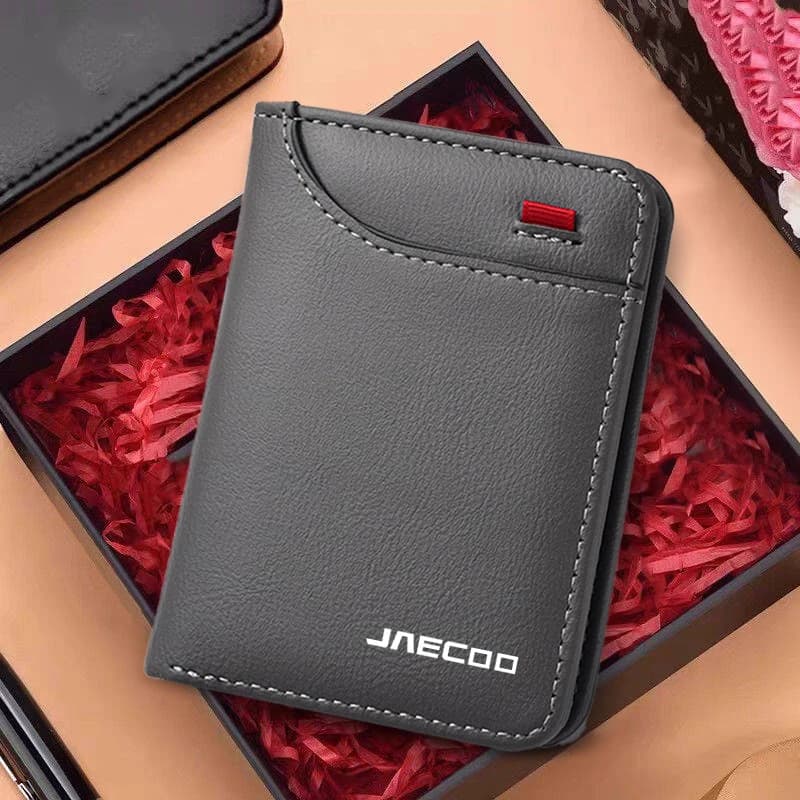 PU Leather for Chery Jaecoo J7 J8 2022 2023 2024 2025 Car Emblem Credit Card Purse Documents Small Wallet Auto Accessories