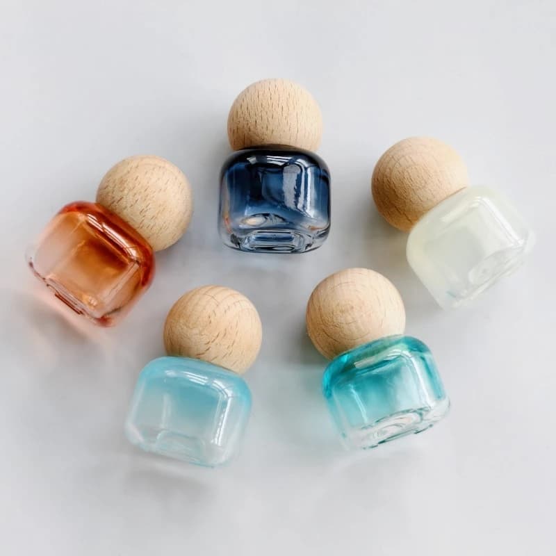 Flacone Roll-on in Vetro da 10ml Colorato per Oli Essenziali, Contenitore Vuoto Ricaricabile per Profumo e Liquidi, Strumento per il Trucco