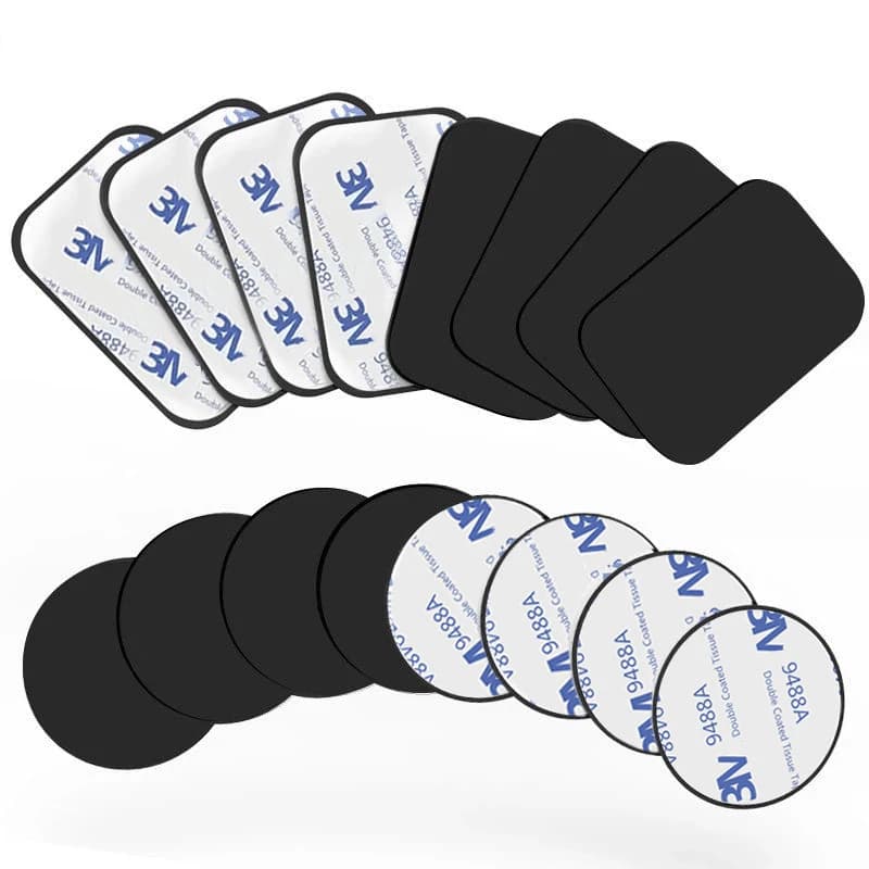 1-5 pezzi di piastre metalliche magnetiche per supporto per telefono da auto lamiera di ferro con adesivo Extra sottile utilizzato per supporto magnetico per auto per IPhone