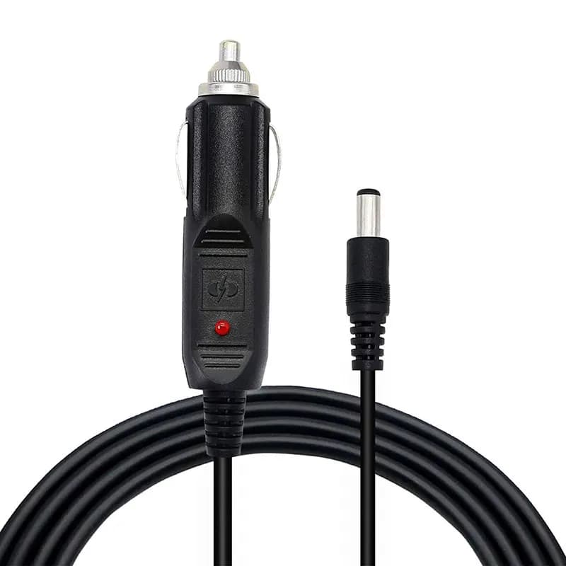 Adapter cable for car cigarette lighters from 1.5 m/5 feet 12 V 24 V to DC5521 male for DVR for car/supply Bluetooth/camera/GPS/laptop etc.