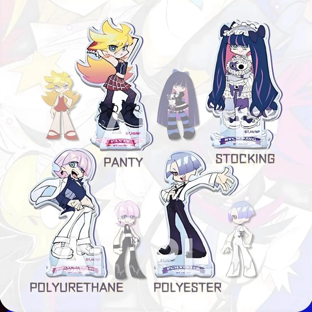 Panty & Stocking with Garterbelt Stocking·Anarchy Anime Figure Acrylic Stand Model Plate Desk Decor Sign Birthday Gifts