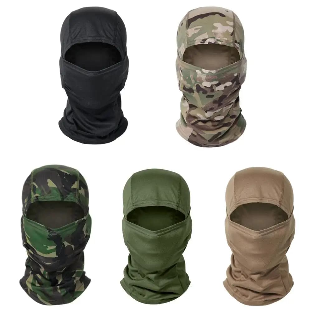1 pz passamontagna tattico maschera a pieno facciale copertura scudo ciclismo caccia cappello passamontagna mimetico cicatrice