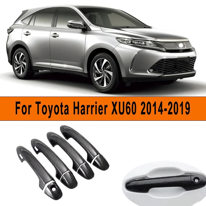 Maniglia della portiera dell'auto Coperture Trim Overlay Styling Adesivo Accessori esterni auto per Toyota Harrier XU60 2014-2019 2018 2017 2016