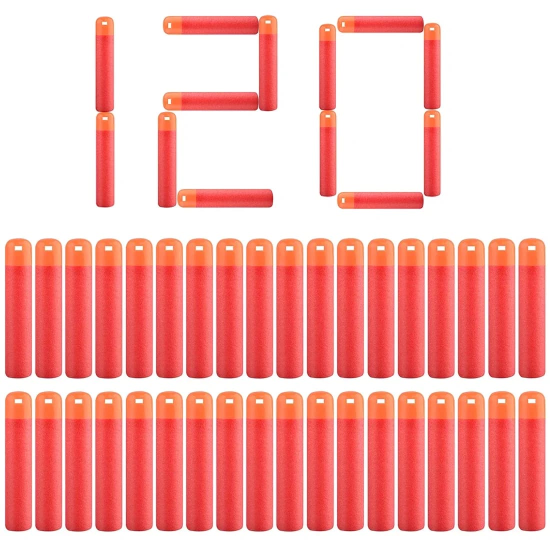HOT60 Pz/lotto 9.5 centimetri Rosso Fucile Da Cecchino Freccette Proiettili per Nerf Mega Bambini Giocattolo Schiuma Ricarica Freccette Foro Grande Testa Proiettili Balas Nerf