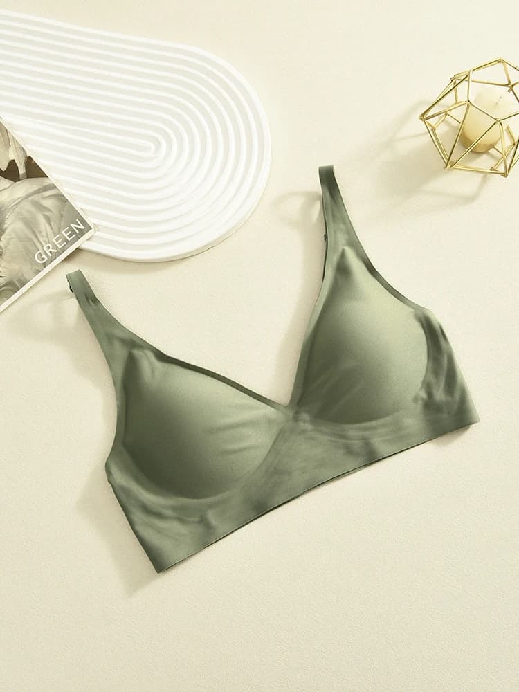 Women's latex bra Seamless Underwear Sexy bras Women's wireless bras Soft female underwear Lingerie Plus Size Bralette S-XL