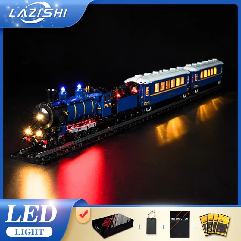 Lazishi LED light 21344 set is suitable for The Orient Express Train building blocks (including lighting accessories only)