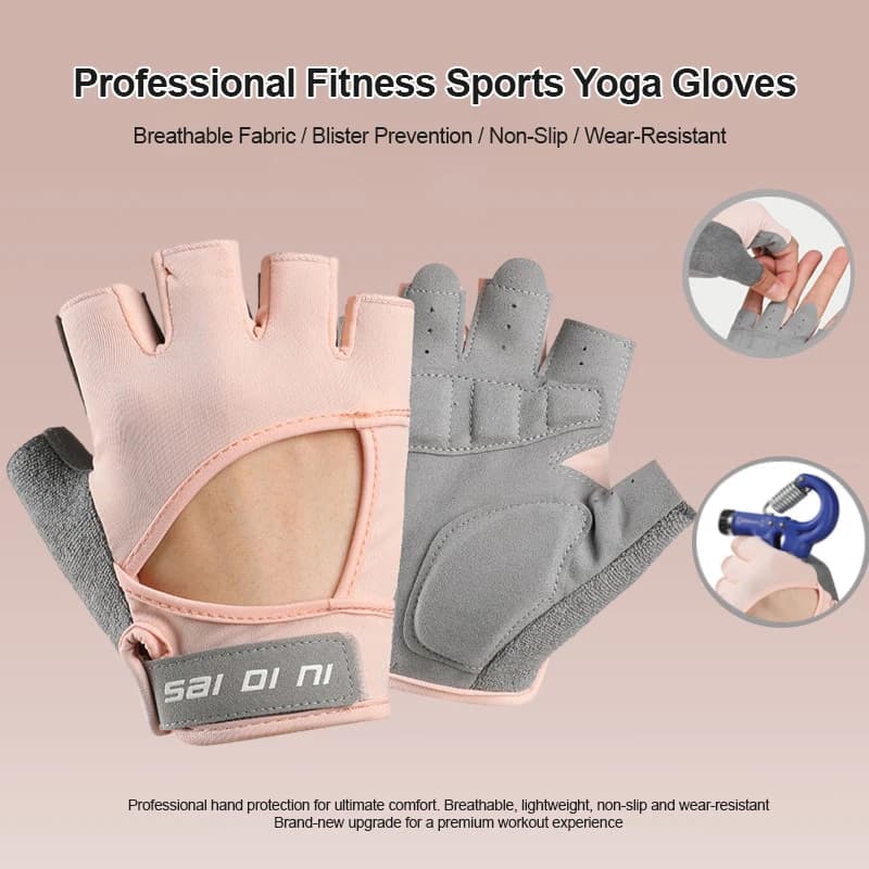 Guanti da Allenamento per Palestra, Sollevamento Pesi, Fitness, Ciclismo, Protezione Calli, Traspiranti, in Seta Ghiacciata, Antiscivolo, per Uomo e Donna