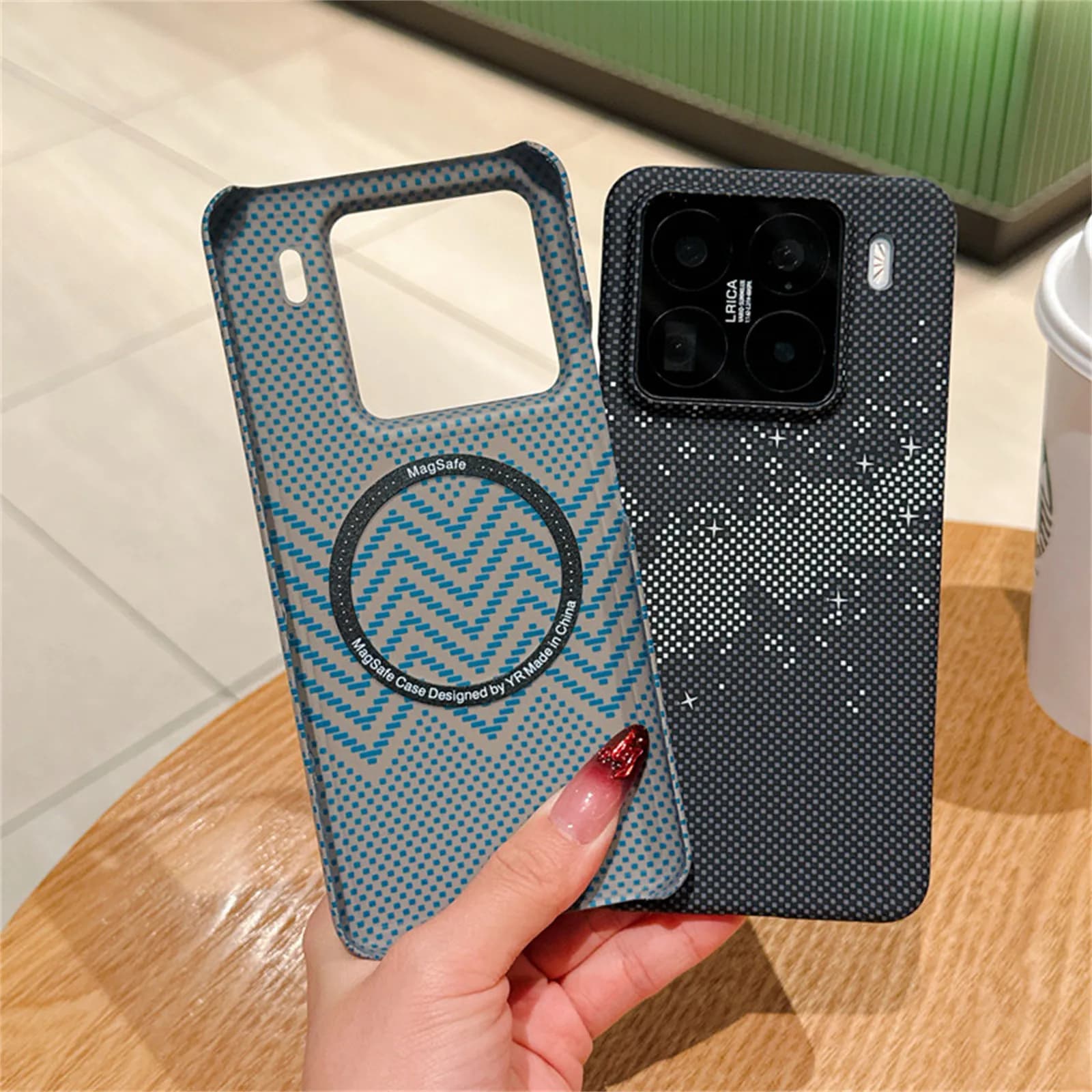 Kevlar Protective Cover for Xiaomi Mi 15 Pro Ultra Phone Case New Carbon Fiber Pattern Magnetic Thin Heat Dissipation Matte