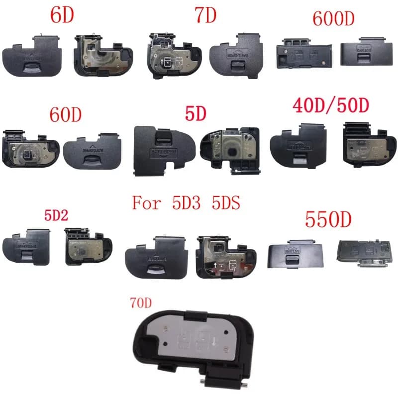 Coperchio dello sportello della batteria per canon 550D 600D 5D 5DII 5DIII 5DS 6D 7D 40D 50D 60D 70D Riparazione fotocamera