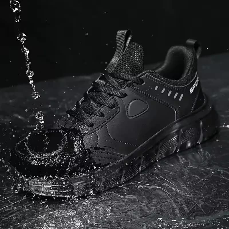 Scarpe da trekking da uomo nuove in pelle antivento leggere semplici versatili da jogging sneakers da uomo scarpe resistenti all'usura antiscivolo da esterno