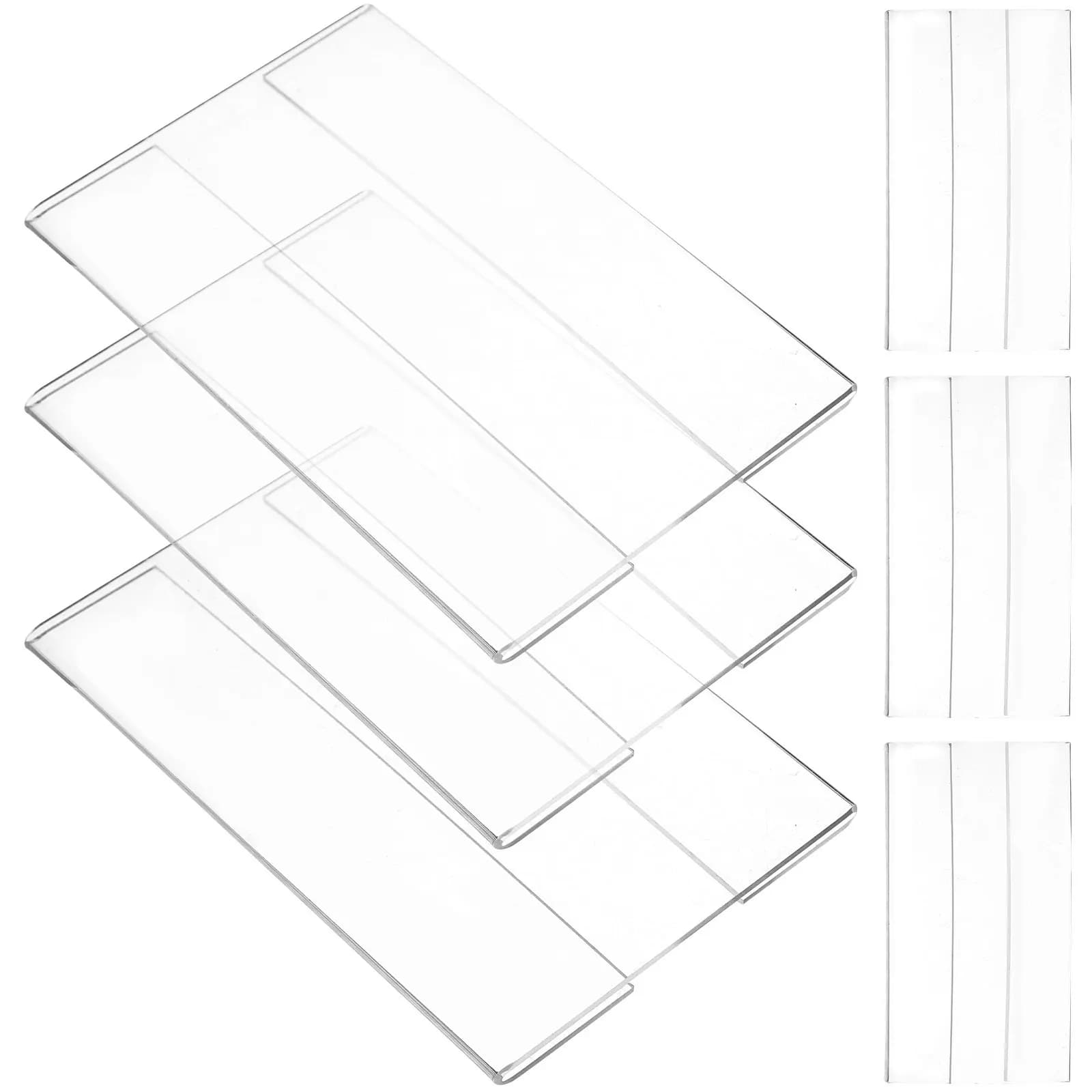 Set di 6 Espositori Verticali Resistenti all'Usura, Supporti Professionali per Etichette Prezzi per Centri Commerciali, Frutta e Alimenti