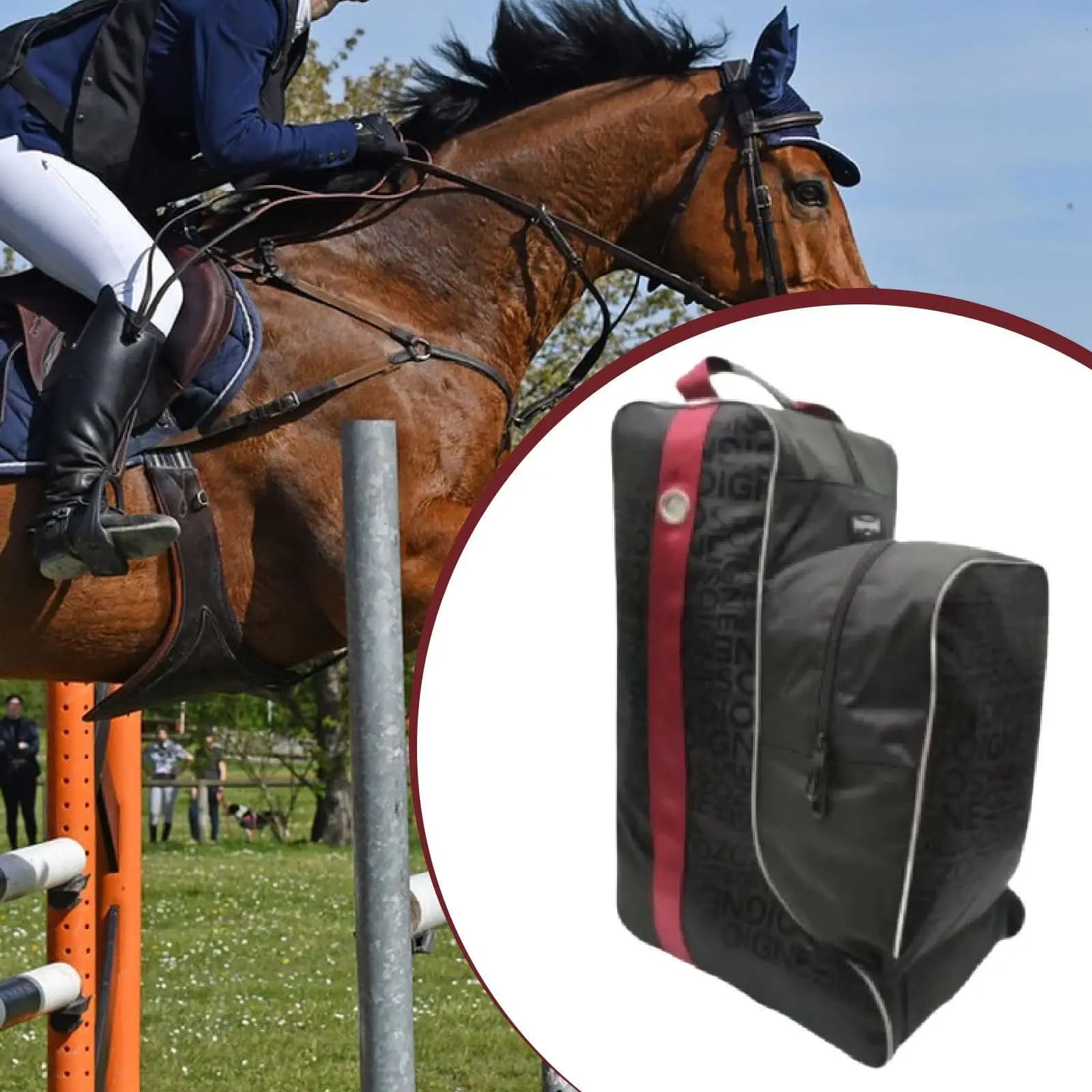 Borsa per stivali alti da equitazione, borsa per riporre scarpe, organizer per attrezzatura equestre