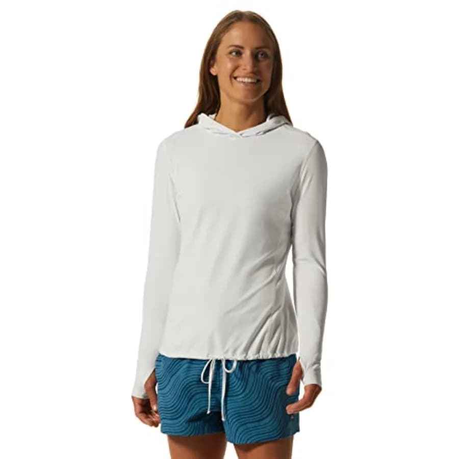 Felpa con Cappuccio a Maniche Lunghe da Donna Mountain Hardwear Crater Lake per Escursionismo, Campeggio, Backpacking e Uso Casual